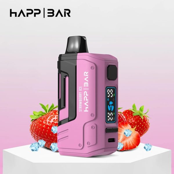 Вейп HAPP Bar BST 15000 дръпки Ягода ICE ел. цигара наргиле Monster Vapes