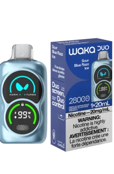 Вейп 25000 дръпки WAKA – електронна цигара, наргиле Синя Боровинка и Малина