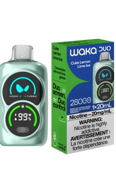 Вейп 25000 дръпки WAKA – електронна цигара, наргиле Лимон и Лайм