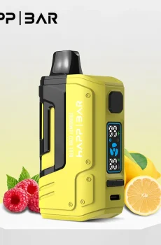 Вейп HAPP Bar BST 15000 дръпки Blue Razz Lemonade – електронна цигара с дисплей и плодово-цитрусов вкус