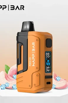 Вейп HAPP Bar BST 15000 дръпки Праскова Айс – електронна цигара с леден вкус и дисплей