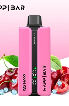 Вейп HAPP 36000 дръпки Cherry Ice – ел. цигара с дисплей и охлаждащ ефект