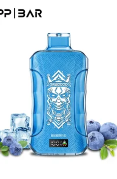 Вейп HAPP 30000 дръпки Blueberry Ice – електронна цигара с дисплей, охлаждащ ефект и 2% никотин