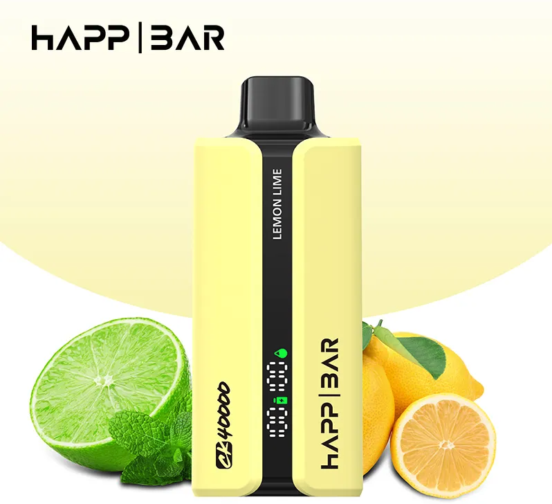 Вейп HAPP 40 000 дръпки – Lemon Lime, 5% никотин, с дисплей
