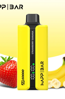 Вейп HAPP 40 000 дръпки – Strawberry Banana, 5% никотин, с дисплей