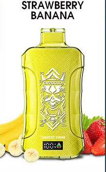 Вейп HAPP 30000 дръпки – Strawberry Banana, 5% никотин, с дисплей
