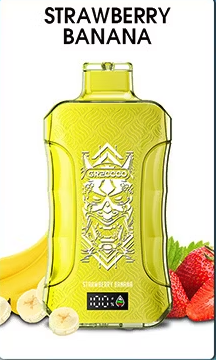 Вейп HAPP 30000 дръпки – Strawberry Banana, 5% никотин, с дисплей