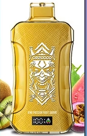 Вейп HAPP 30000 дръпки – Kiwi Passion Fruit Guava, 5% никотин, с дисплей и охлаждащ ефект
