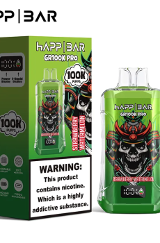 Вейп HAPP MEGA 100 000 дръпки – Strawberry Watermelon, 2% никотин, с дисплей