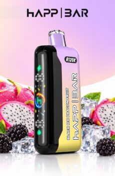 HAPP R120K – Black Ice Dragon Fruit, 120 000 дръпки, с дисплей