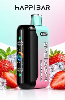 HAPP 120 000 дръпки – Strawberry Ice, с дисплей