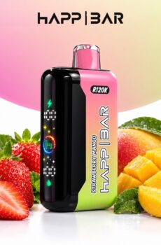 HAPP 120 000 дръпки – Strawberry Mango, с дисплей