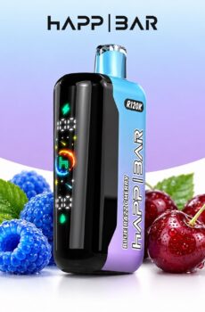 HAPP R120K – Blue Razz Cherry, 120 000 дръпки, с дисплей
