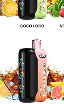Вейп HAPP R120K – Cola Ice, 120 000 дръпки, с дисплей