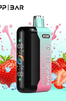 Вейп HAPP R120K – Strawberry Ice, 120 000 дръпки, с дисплей